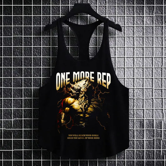 Фитнес потник с изрязан гръб One More Rep Z