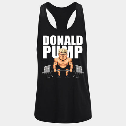 Фитнес потник с изрязан гръб Donald Pump