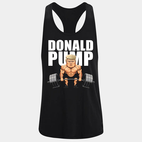 Фитнес потник с изрязан гръб Donald Pump
