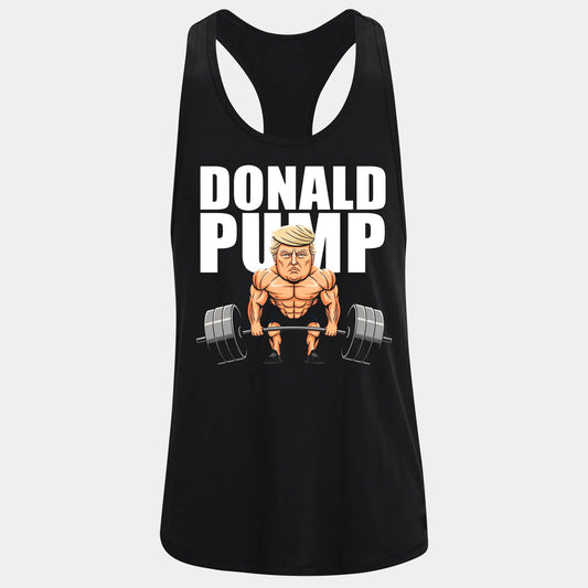 Фитнес потник с изрязан гръб Donald Pump