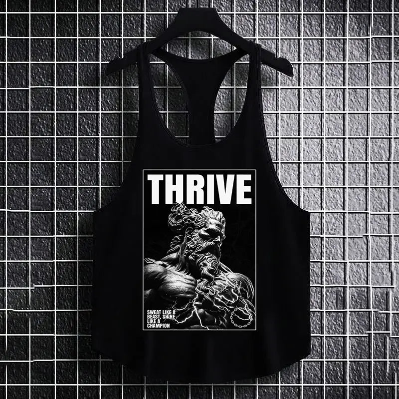Фитнес потник с изрязан гръб Thrive