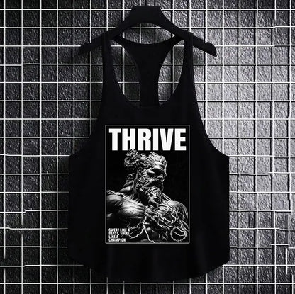 Фитнес потник с изрязан гръб Thrive