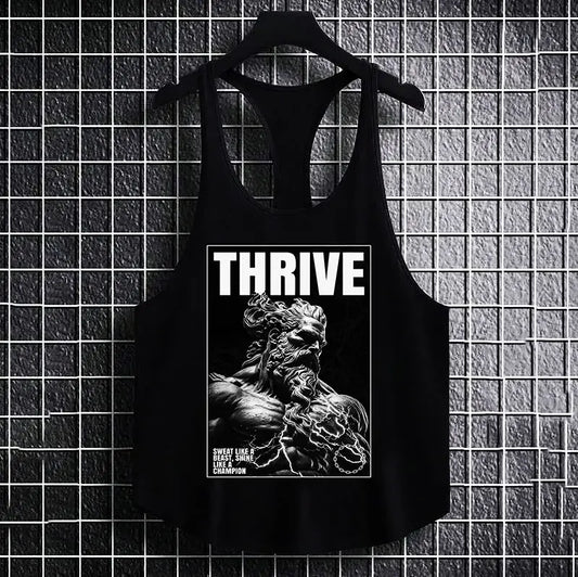 Фитнес потник с изрязан гръб Thrive