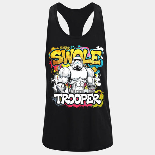 Фитнес потник с изрязан гръб Swole Trooper 2