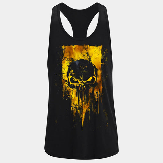 Фитнес потник с изрязан гръб SkullY