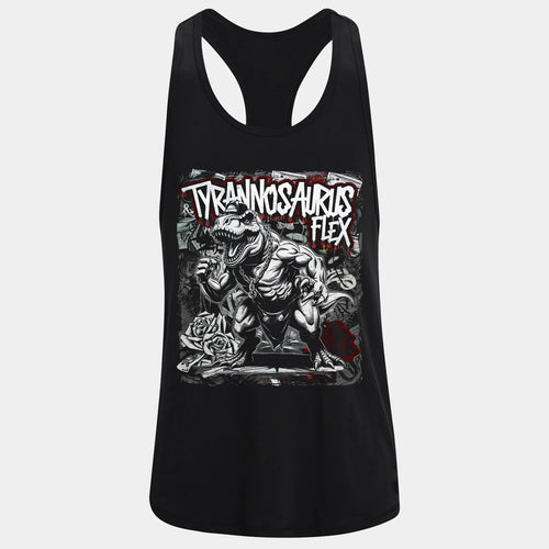 Фитнес потник с изрязан гръб Tyrannosaurus Flex