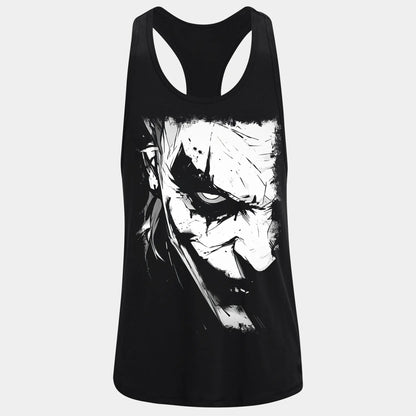 Фитнес потник с изрязан гръб Dark Series - Fitness Drehi