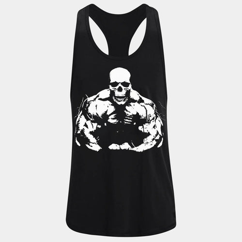 Фитнес потник с изрязан гръб Skull Pump - Fitness Drehi