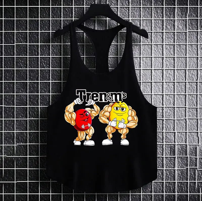 Фитнес потник с изрязан гръб Tren and Ms - Fitness Drehi