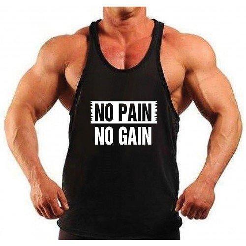 Изрязан потник No Pain No Gain