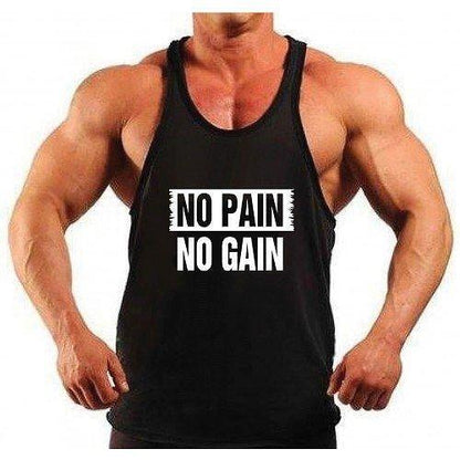 Изрязан потник No Pain No Gain - Fitness Drehi