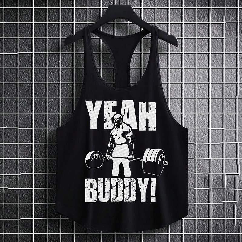 Изрязан потник Yeah Buddy - Fitness Drehi