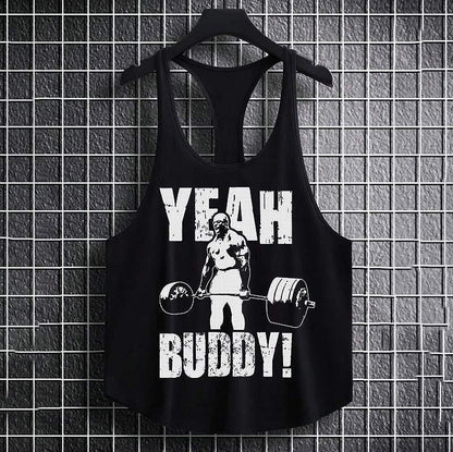 Изрязан потник Yeah Buddy - Fitness Drehi