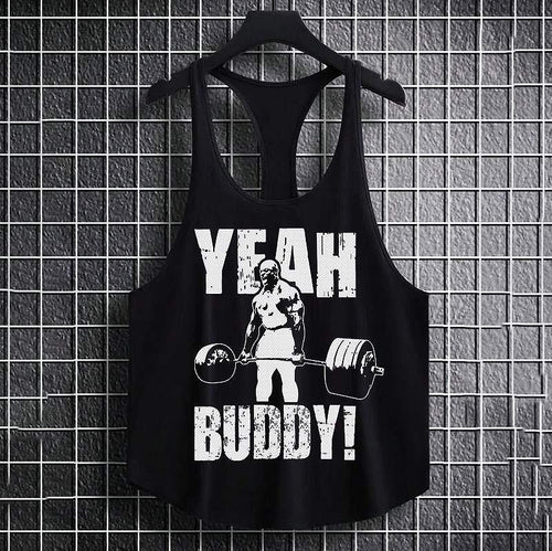 Изрязан потник Yeah Buddy - Fitness Drehi