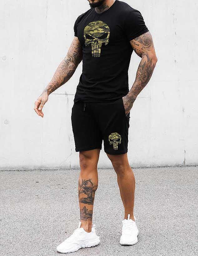 Къс Екип FOTL Military Skull - Fitness Drehi