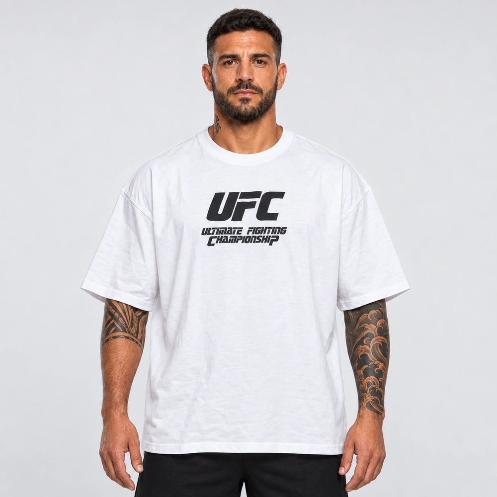 OUTLET Oversize Тениска Black UFC [3XL]