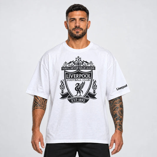 OUTLET Oversize Тениска Black Liverpool [3XL]