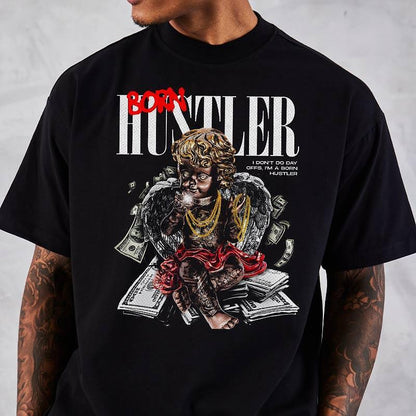 Oversize Унисекс Тениска Hustler - Fitness Drehi