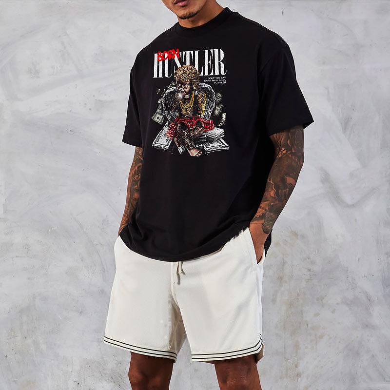 Oversize Унисекс Тениска Hustler - Fitness Drehi