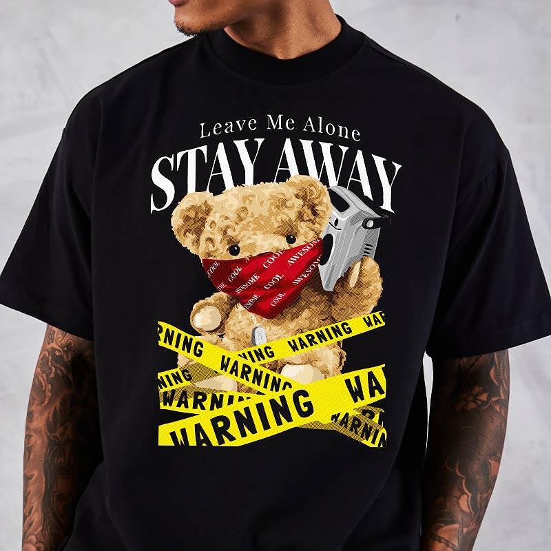 Oversize Унисекс Тениска Stay Away - Fitness Drehi