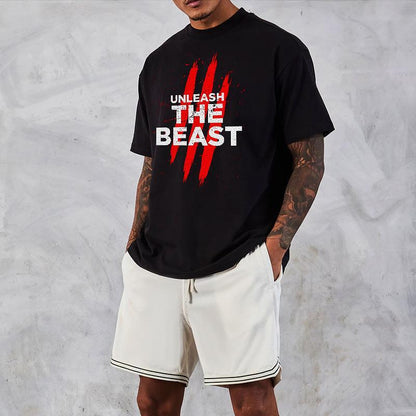 Oversize Унисекс Тениска The Beast - Fitness Drehi