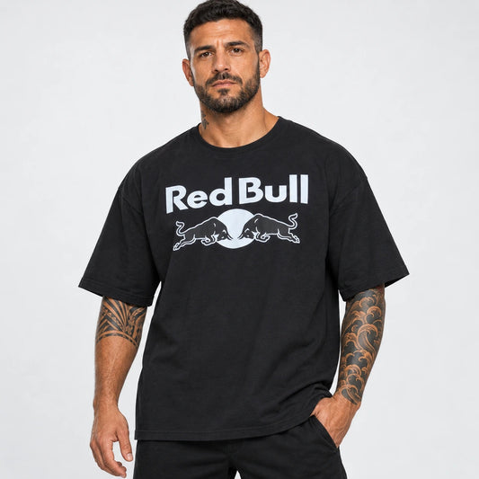 OUTLET Oversize Тениска Black RBull  [3XL]