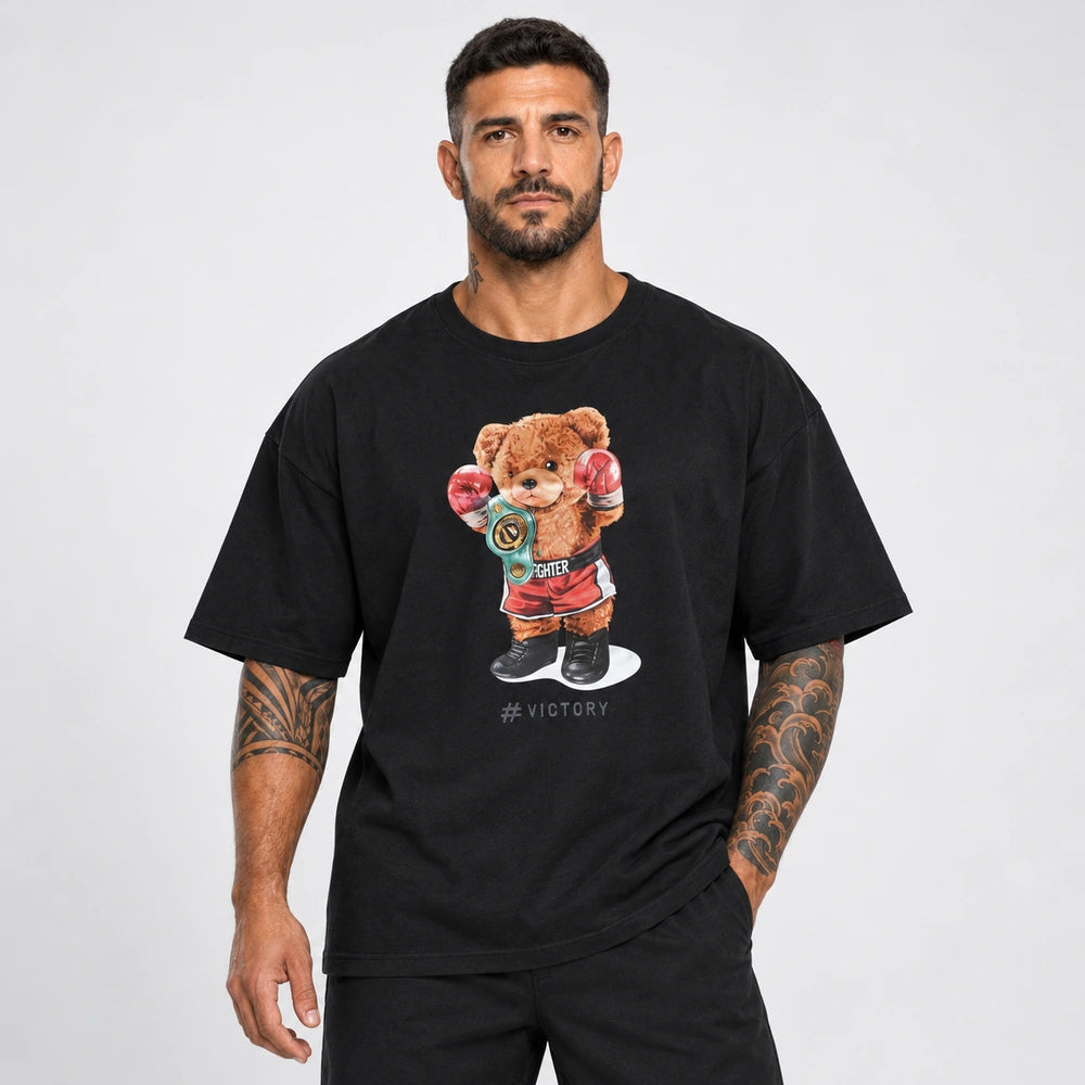 OUTLET Oversize Тениска Bear Boxing [2XL]
