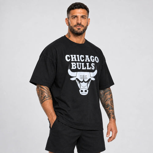 OUTLET Oversize Тениска Gray Bull   [L]