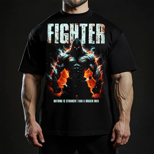 Oversized Унисекс Тениска Fighter