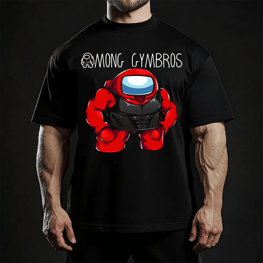 Oversized Унисекс Тениска Among Gymbros - Fitness Drehi