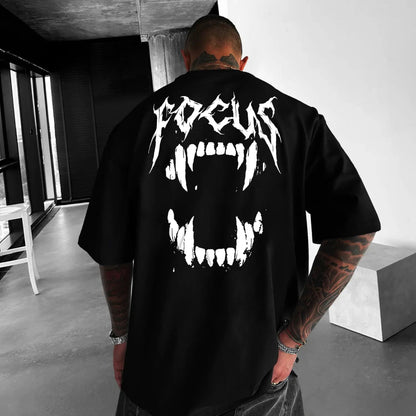 Oversized Унисекс Тениска Focus - Fitness Drehi