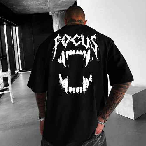 Oversized Унисекс Тениска Focus - Fitness Drehi