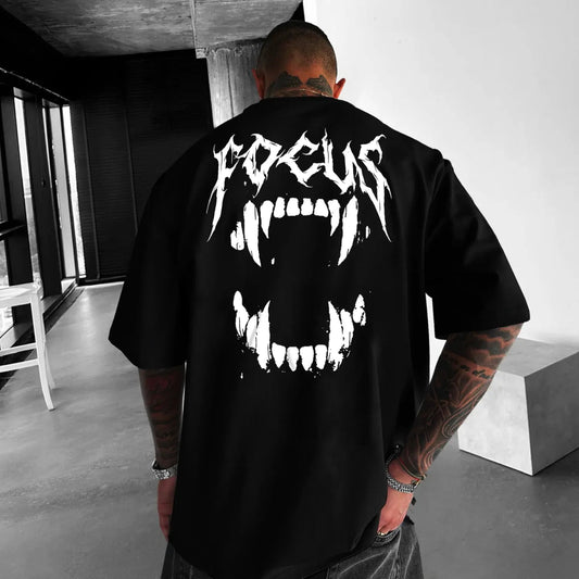 Oversized Унисекс Тениска Focus - Fitness Drehi