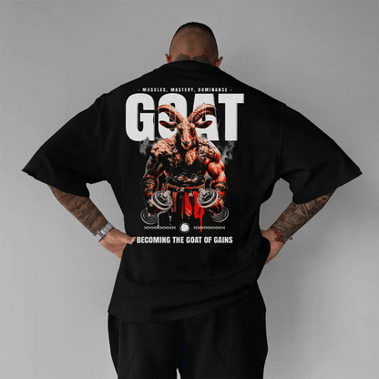 Oversized Унисекс Тениска Gym Goat - Fitness Drehi