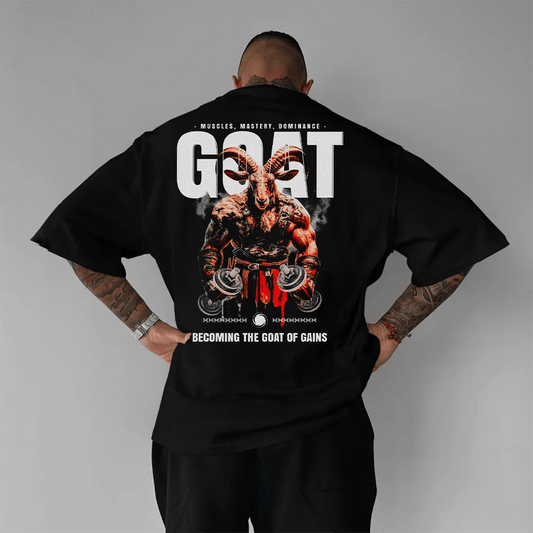 Oversized Унисекс Тениска Gym Goat - Fitness Drehi