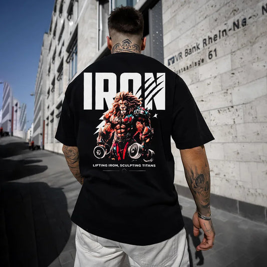 Oversized Унисекс Тениска Iron Lion