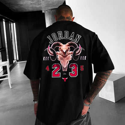 Oversized Унисекс Тениска J23 - Fitness Drehi