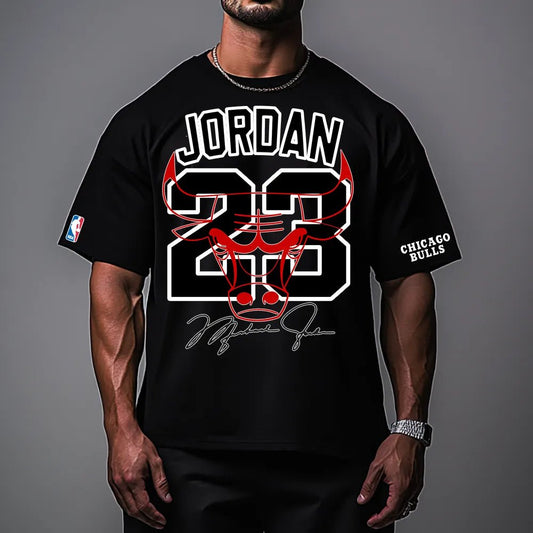 Oversized Унисекс Тениска J23 - Fitness Drehi