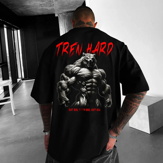 Oversized Унисекс Тениска Tren Hard