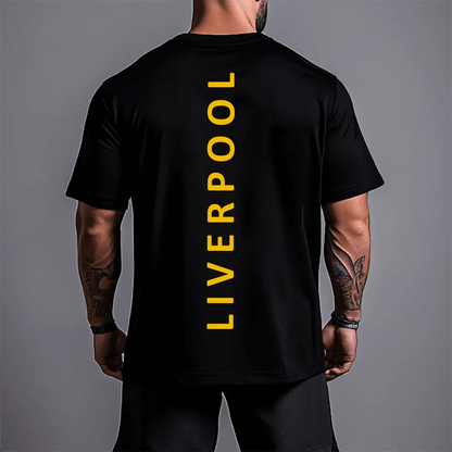 Oversized Унисекс Тениска LiverpoolGold - Fitness Drehi