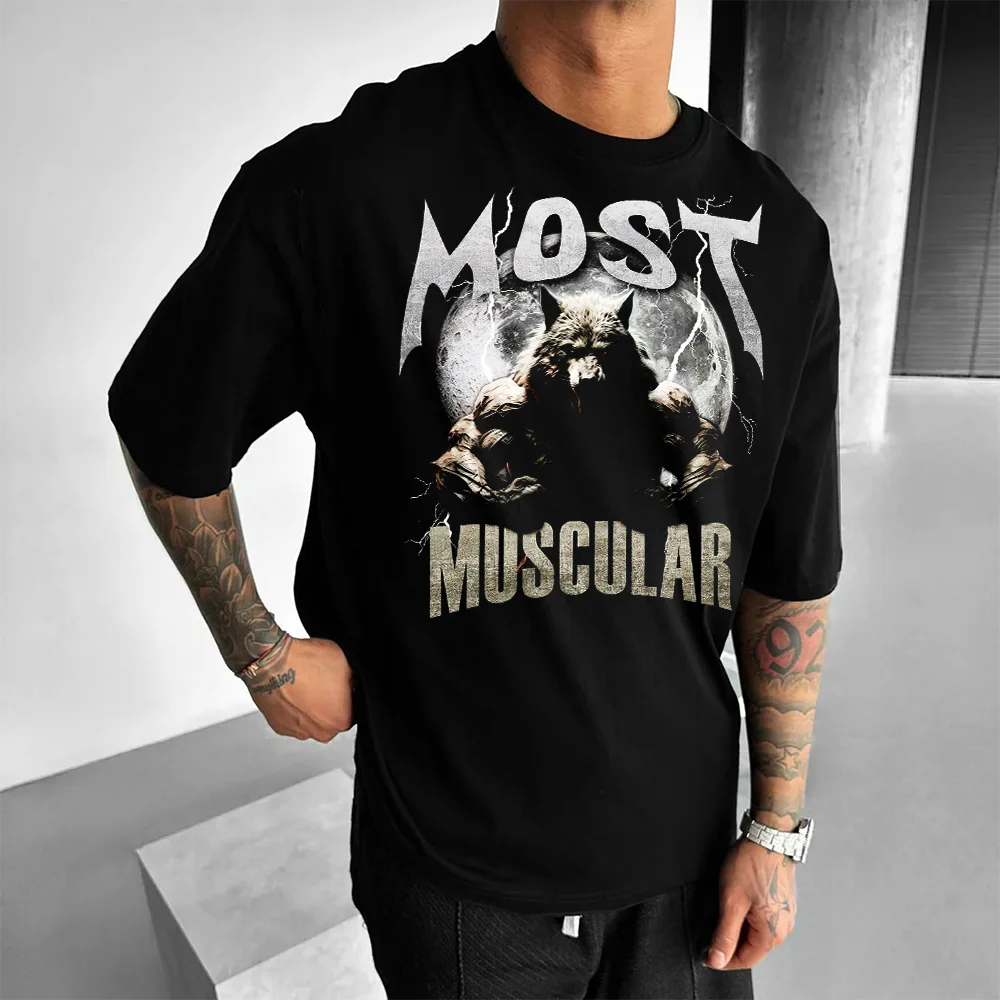 Oversized Унисекс Тениска Most Muscular