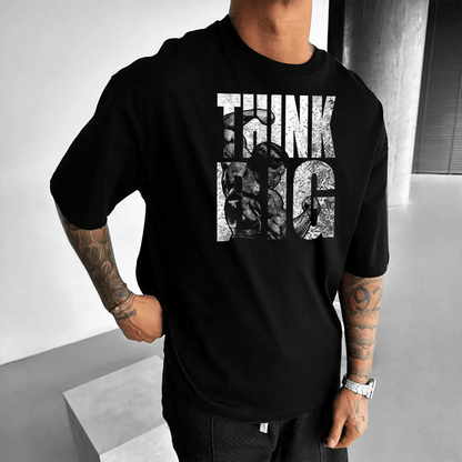 Oversized Унисекс Тениска Think Big - Fitness Drehi