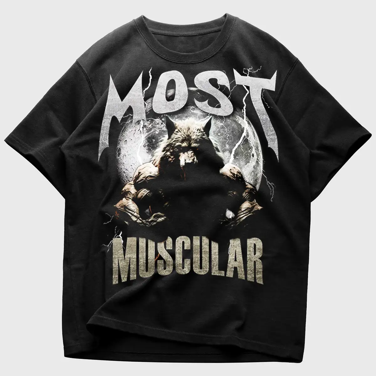 Oversized Унисекс Тениска Most Muscular