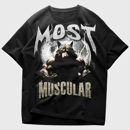 Oversized Унисекс Тениска Most Muscular