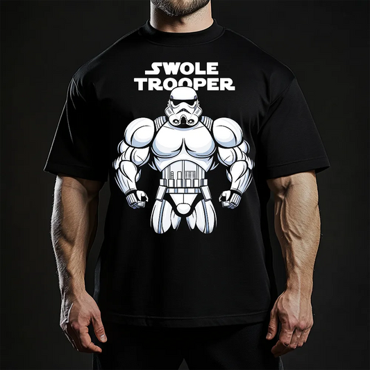 Oversized Унисекс Тениска Swole Trooper
