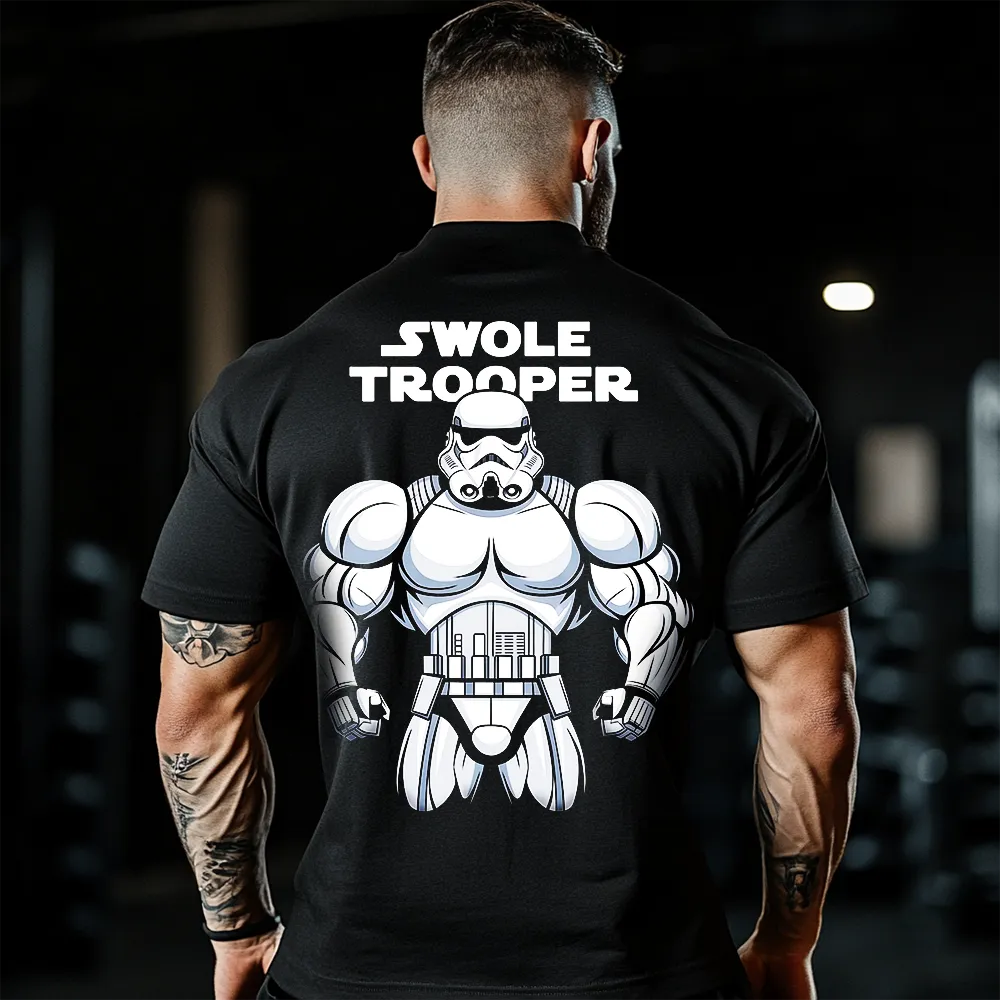 Oversized Унисекс Тениска Swole Trooper