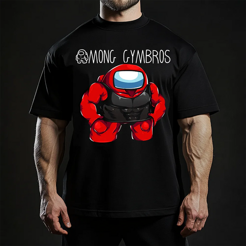 Oversized Унисекс Тениска Among Gymbros