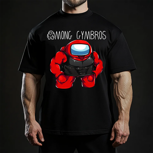 Oversized Унисекс Тениска Among Gymbros