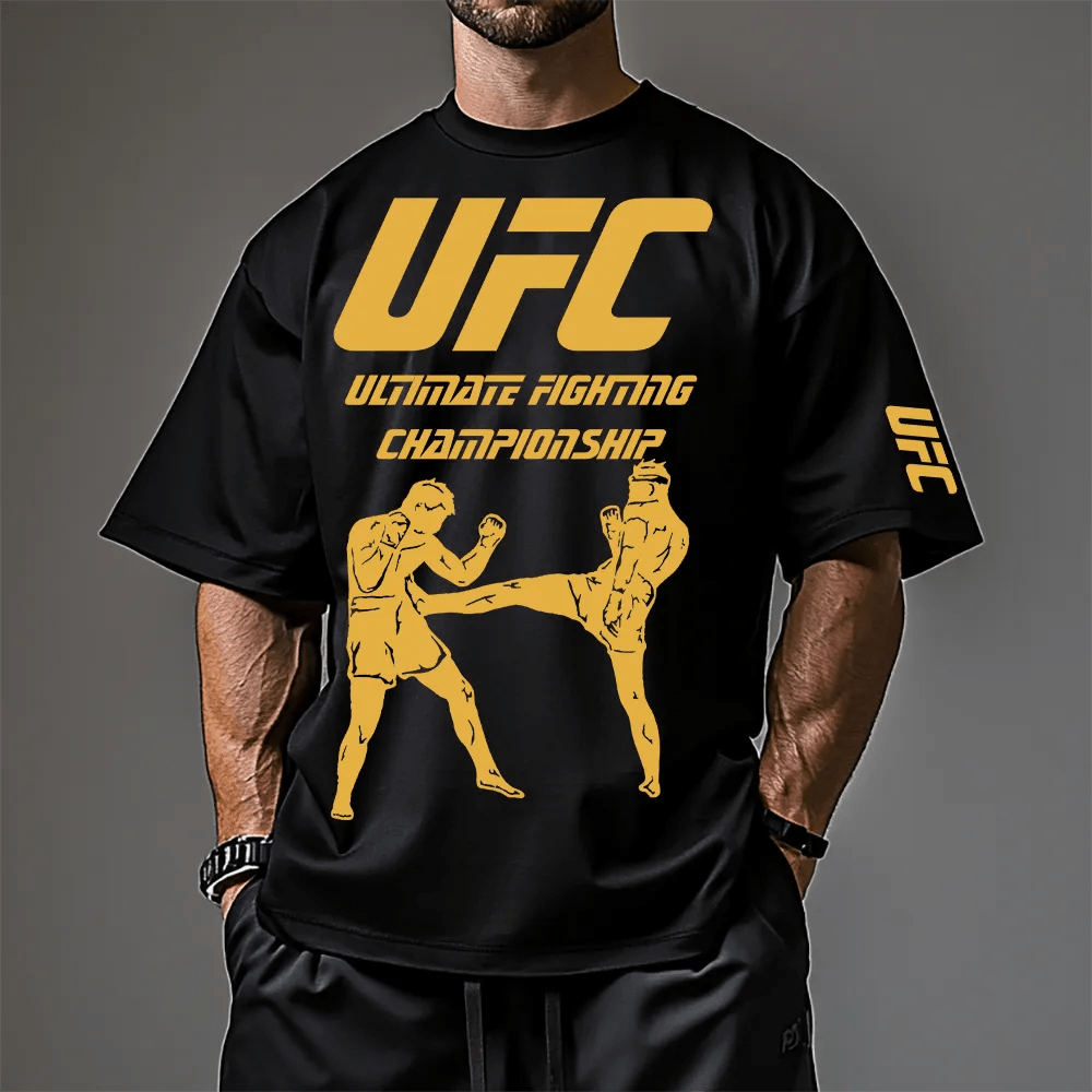 Oversized Унисекс Тениска UFCFighter - Fitness Drehi