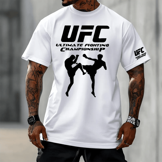 Oversized Унисекс Тениска UFCFighter wh - Fitness Drehi